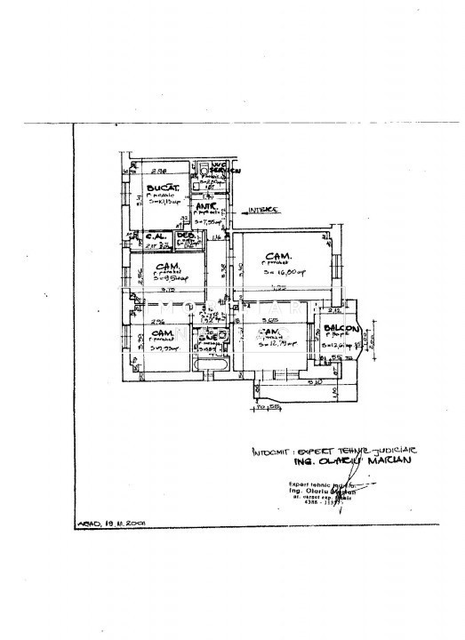 Apartament 4 camere decomandate etaj 3 bloc Digi Nadlac