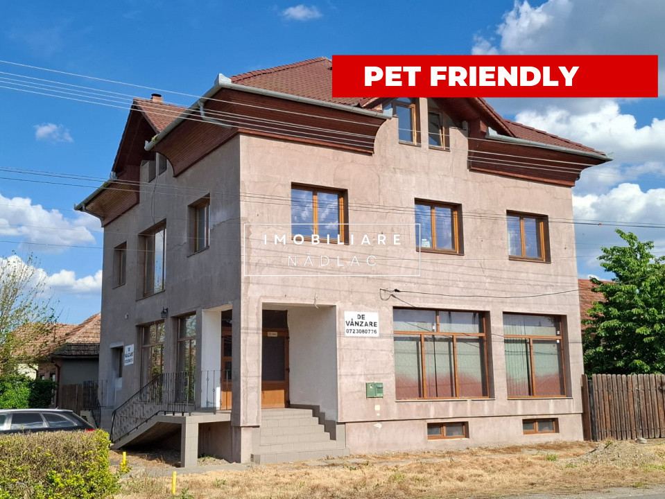 VILA S+P+E+M  cu SPATIU COMERCIAL  central in Nadlac