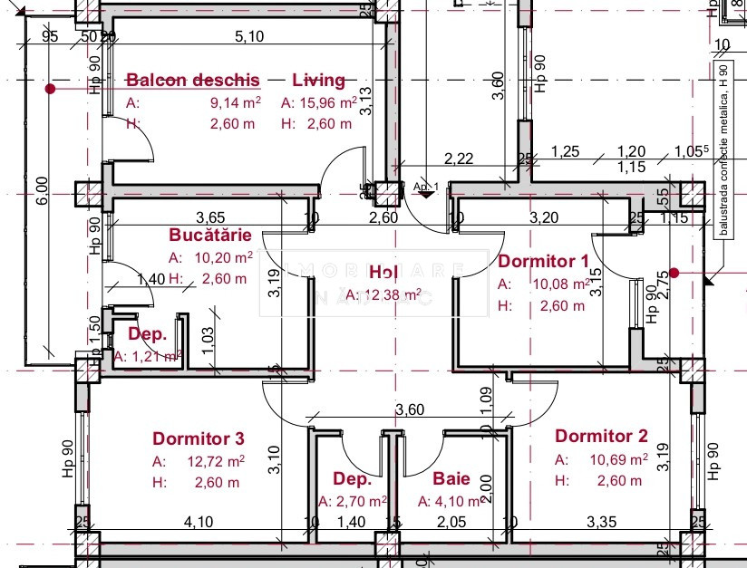 Apartament 4 camere cu vedere pe două parti etaj 1 in Nadlac