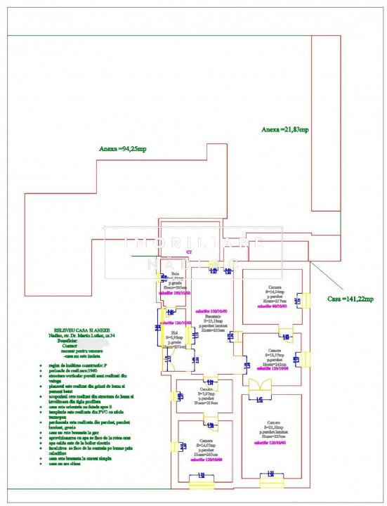Casa amenajata in Nadlac pe strada Dr. Martin Luther (strada larga)