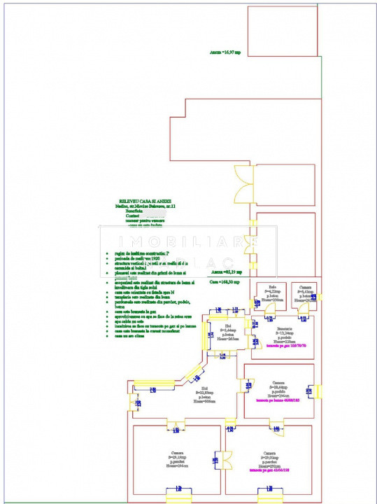 Casa mare 3 camere și teren 3600mp în Nădlac la 475m de centura spre autostradă