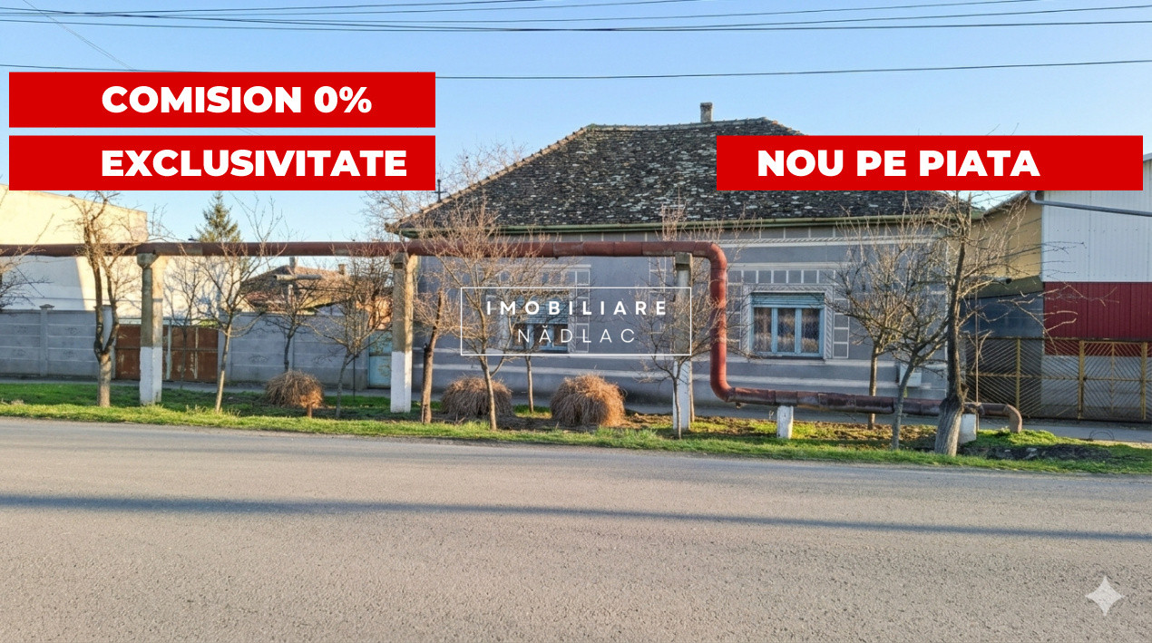 Casa mare 3 camere și teren 3600mp în Nădlac la 475m de centura spre autostradă