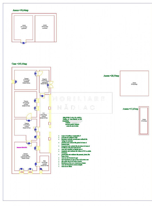Casa pentru renovare  in Nadlac cu teren 1472mp