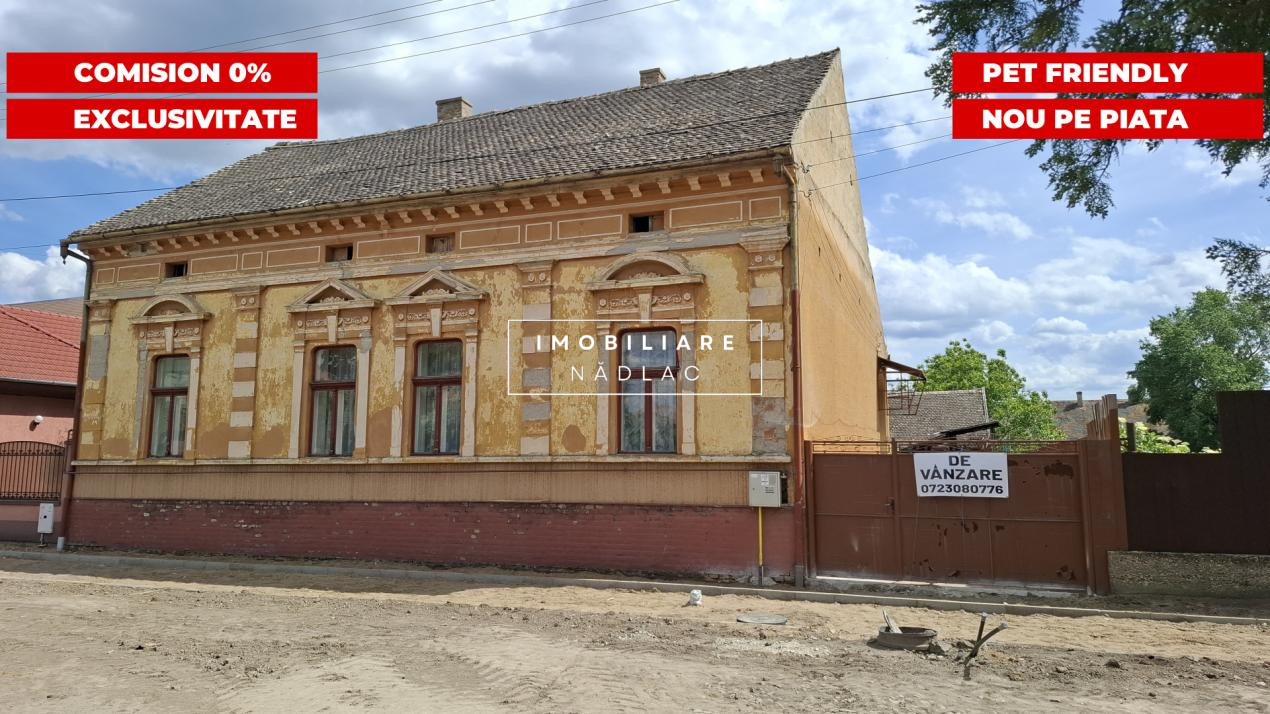 Proprietate rară în Nădlac – Casa ultracentral 7 camere